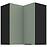 Kuchynská skrinka Aria-Sa/Bl Anti Fingerprint 60x60 Gn-72 2f (90°)