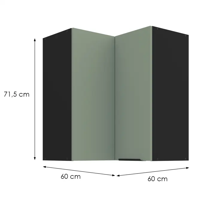 Kuchynská skrinka Aria-Sa/Bl Anti Fingerprint 60x60 Gn-72 2f (90°)