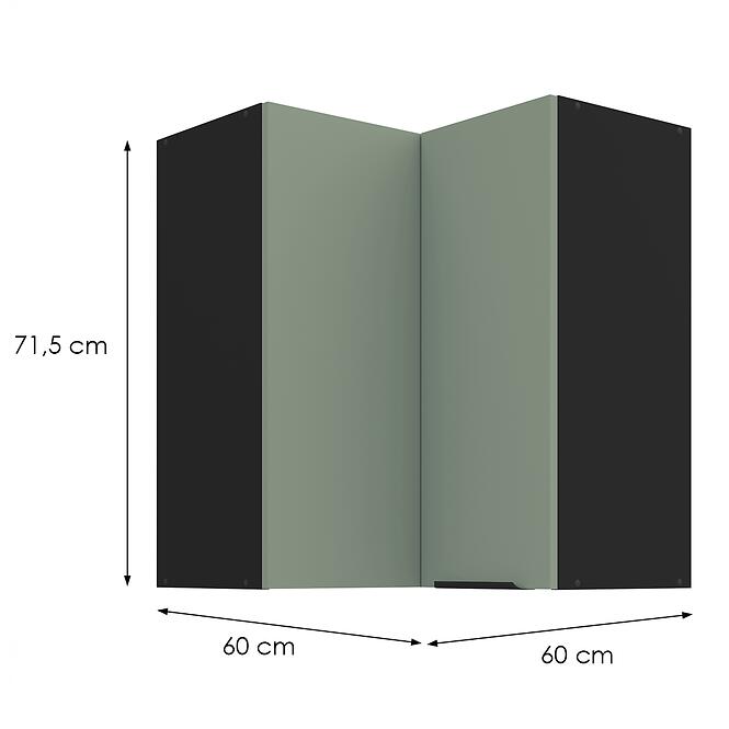 Kuchynská skrinka Aria-Sa/Bl Anti Fingerprint 60x60 Gn-72 2f (90°),2