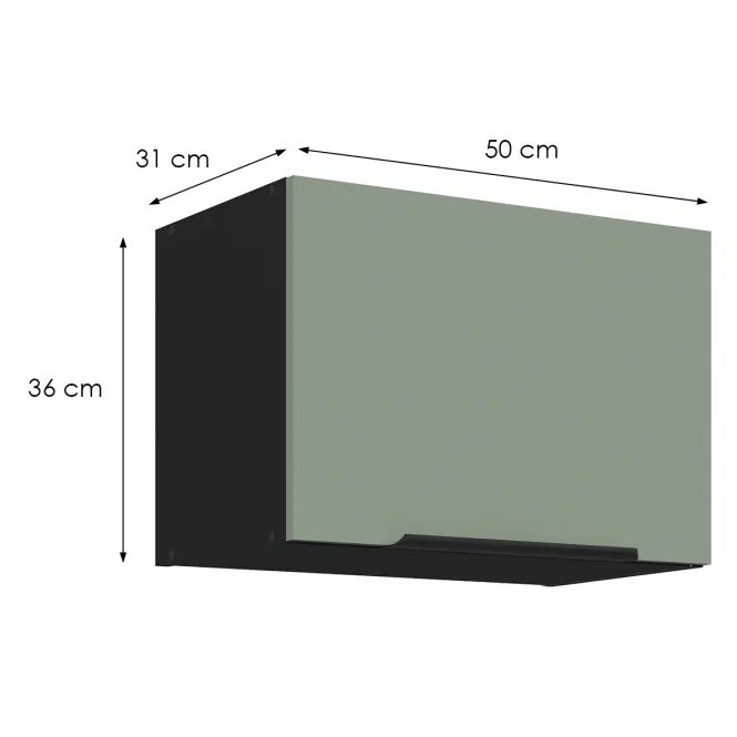 Kuchynská skrinka Aria-Sa/Bl Anti Fingerprint 50gu-36 1f