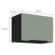 Kuchynská skrinka Aria-Sa/Bl Anti Fingerprint 50gu-36 1f,2