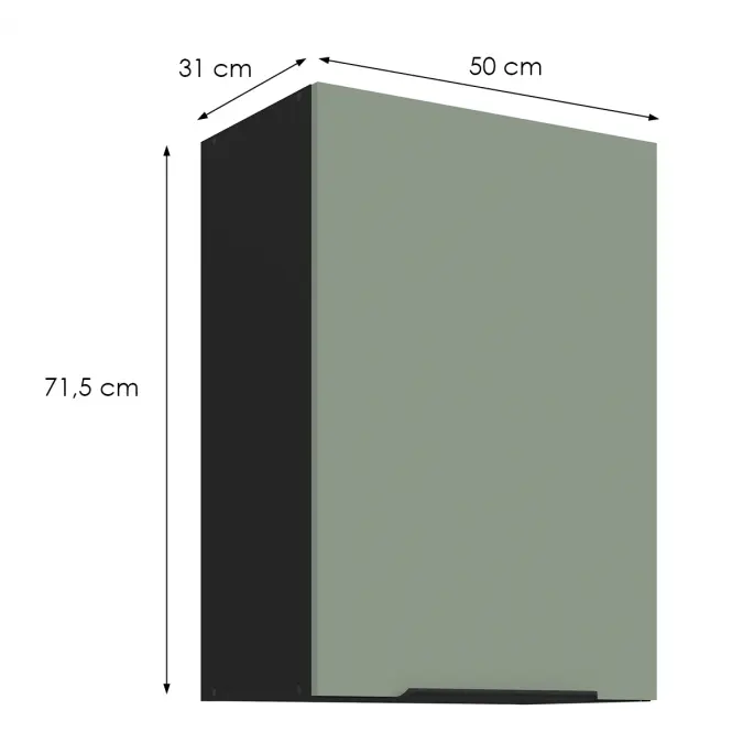 Kuchynská skrinka Aria-Sa/Bl Anti Fingerprint 50g-72 1f