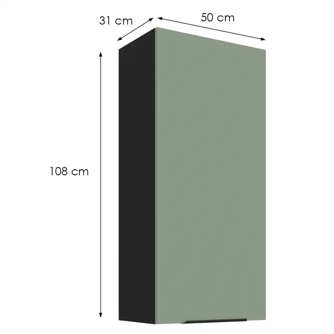 Kuchynská skrinka Aria-Sa/Bl Anti Fingerprint 50g-108 1f
