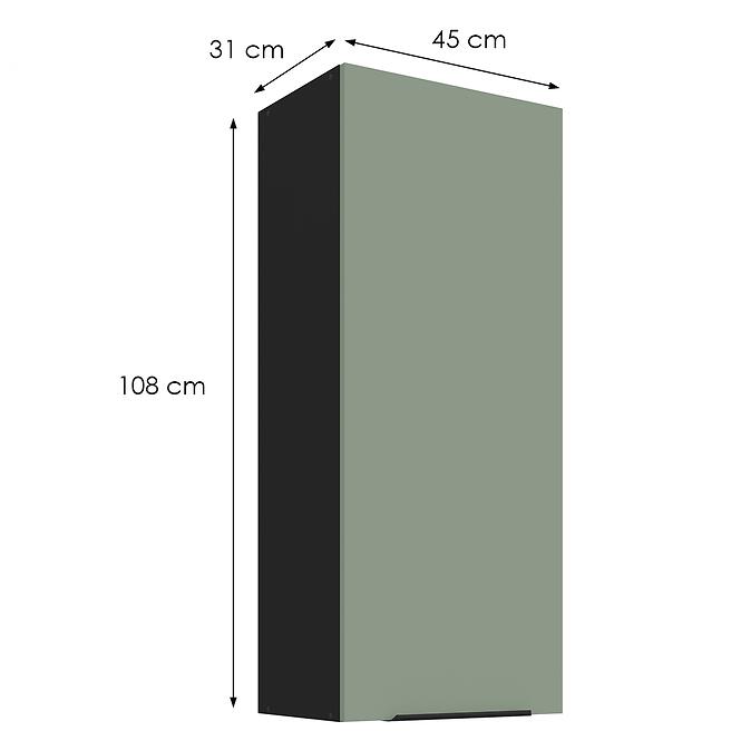 Kuchynská skrinka Aria-Sa/Bl Anti Fingerprint 45g-108 1f,2