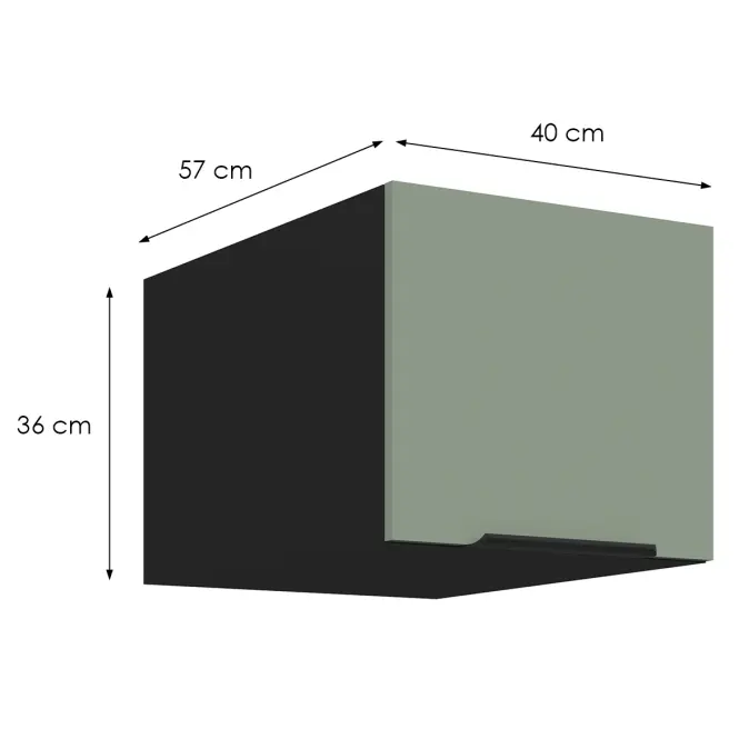 Kuchynská skrinka Aria-Sa/Bl Anti Fingerprint 40 Nagu-36 1f