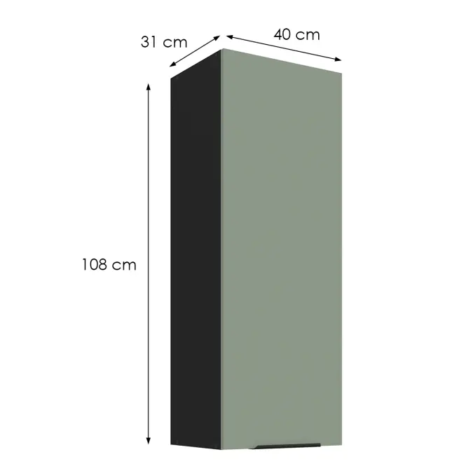 Kuchynská skrinka Aria-Sa/Bl Anti Fingerprint 40g-108 1f