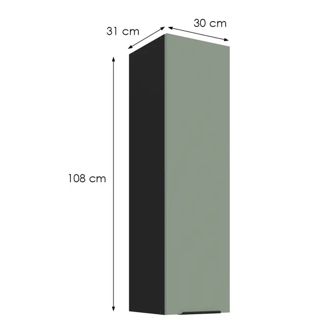 Kuchynská skrinka Aria-Sa/Bl Anti Fingerprint 30g-108 1f