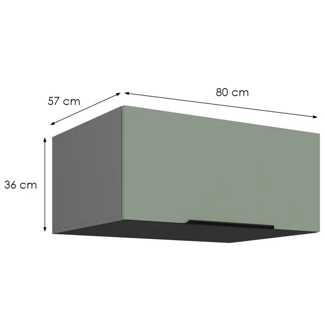 Kuchynská skrinka Aria-Sa/Ant Anti Fingerprint 80 Nagu-36 1f