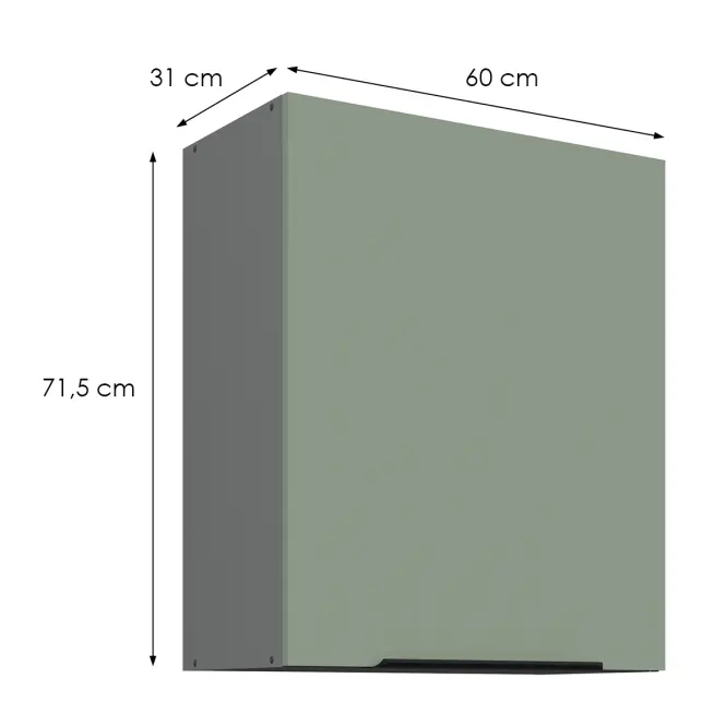 Kuchynská skrinka Aria-Sa/Ant Anti Fingerprint 60g-72 1f