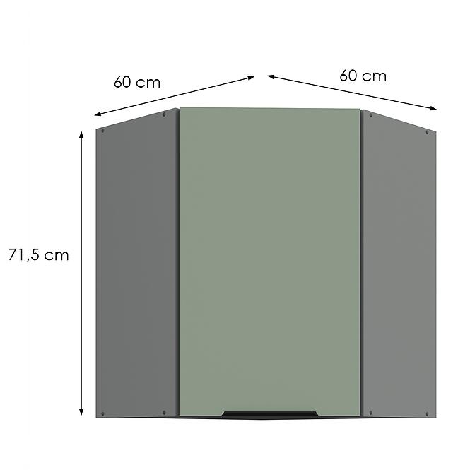Kuchynská skrinka Aria-Sa/Ant Anti Fingerprint 60x60 Gn-72 1f (45°),2