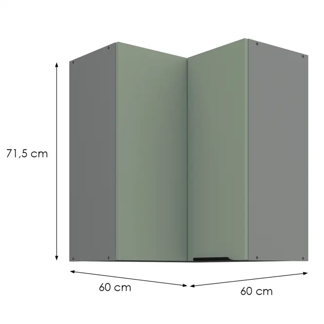 Kuchynská skrinka Aria-Sa/Ant Anti Fingerprint 60x60 Gn-72 2f (90°)
