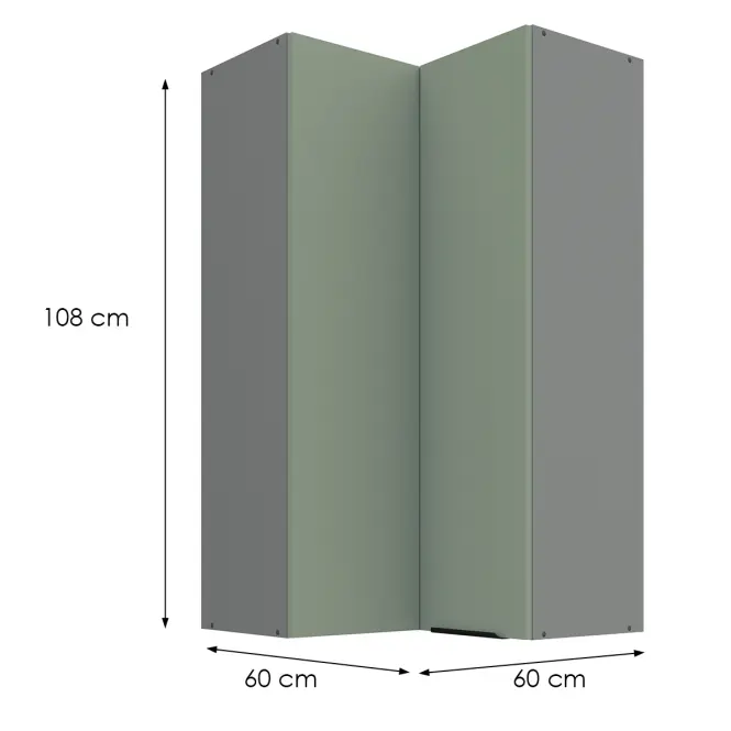 Kuchynská skrinka Aria-Sa/Ant Anti Fingerprint 60x60 Gn-108 2f (90°)