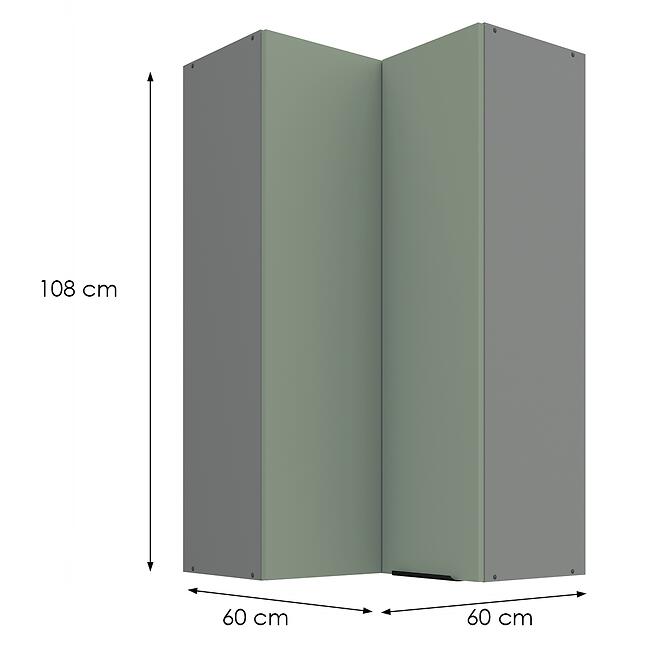 Kuchynská skrinka Aria-Sa/Ant Anti Fingerprint 60x60 Gn-108 2f (90°)