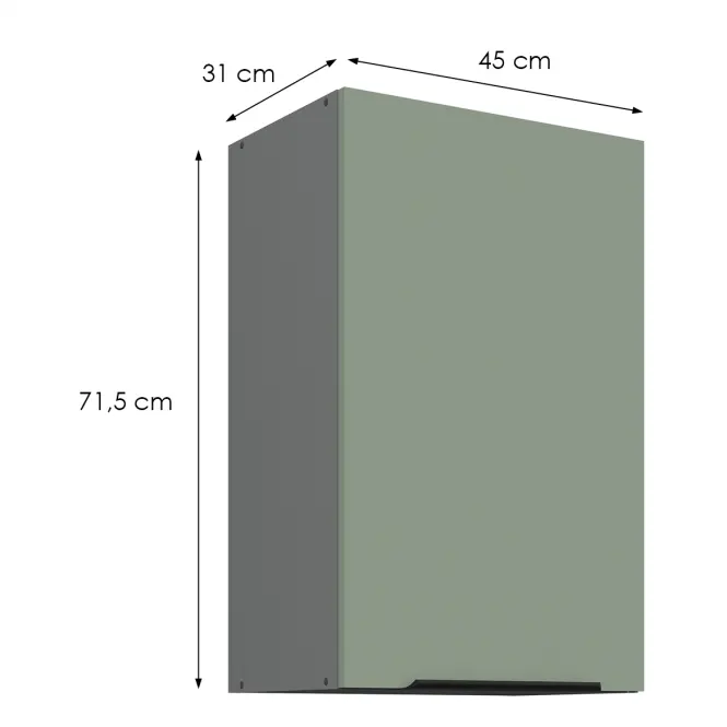 Kuchynská skrinka Aria-Sa/Ant Anti Fingerprint 45g-72 1f