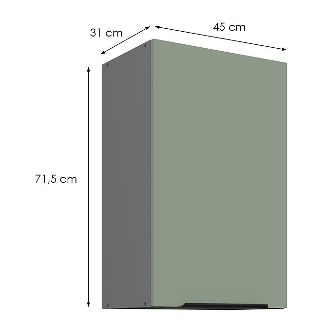 Kuchynská skrinka Aria-Sa/Ant Anti Fingerprint 45g-72 1f,2