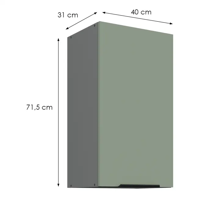 Kuchynská skrinka Aria-Sa/Ant Anti Fingerprint 40g-72 1f