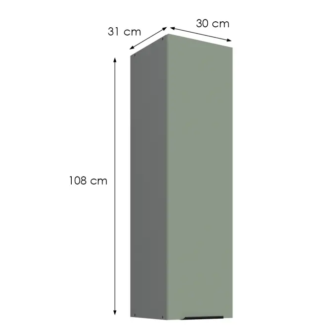 Kuchynská skrinka Aria-Sa/Ant Anti Fingerprint 30g-108 1f