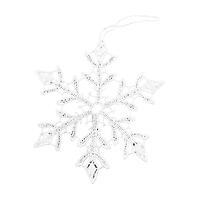 Snehová vločka z čipky na zavesenie 11 cm 44580