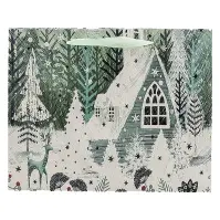 Darčeková taška 32x26x12 cm trblietky mix 39706