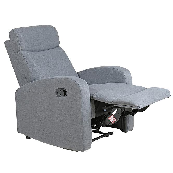 Kreslo Sophie sivá s relaxačnou funkciou