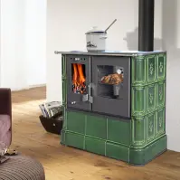 Sporák oceľová kachľová Steyr Sparherd Glassgreen