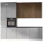 Kuchynská Linka Luxeo 260 Cm Lak Grey/Baltic Set 7,2