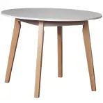 Stôl St-57 Fi 90 Biely/Prírodný Buk
