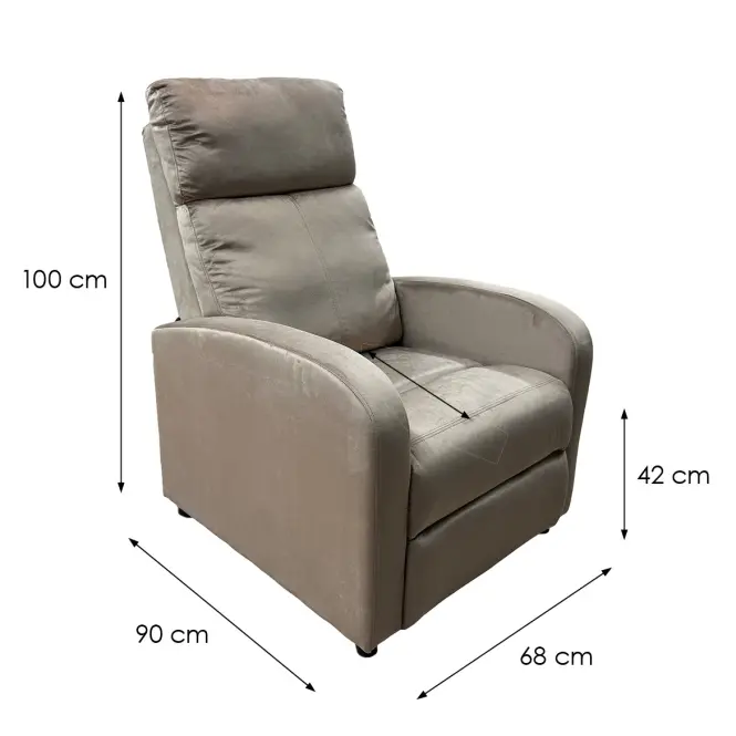 Kreslo Trier 12525 Bluvel 40 hnedá,7