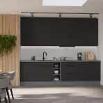 Kuchynská linka Aria BL/ANT 300 cm bez kuchynskej dosky