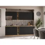 Kuchynská linka Aria BL/AR 255 cm bez kuchynskej dosky