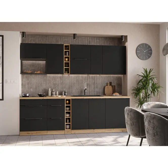 Kuchynská linka Aria BL/AR 255 cm bez kuchynskej dosky
