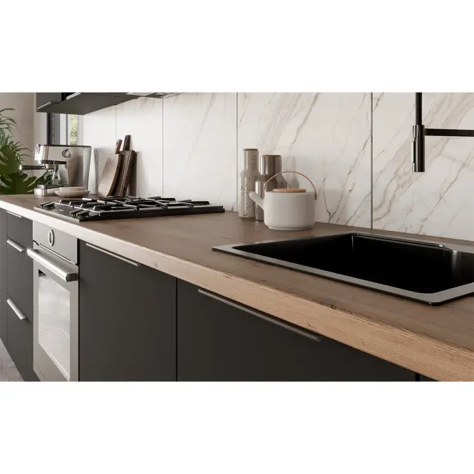 Kuchynská linka Aria BL/BL 390 cm bez kuchynskej dosky,3
