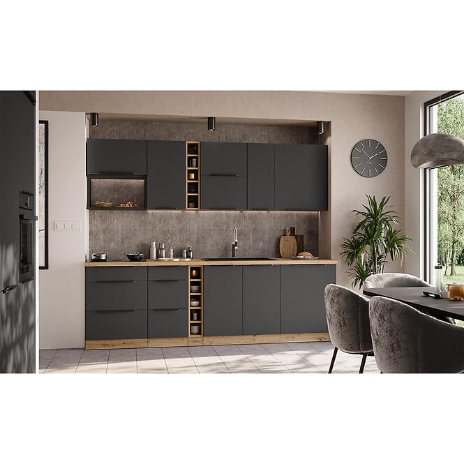 Kuchynská linka Aria GR/AR 255 cm bez kuchynskej dosky