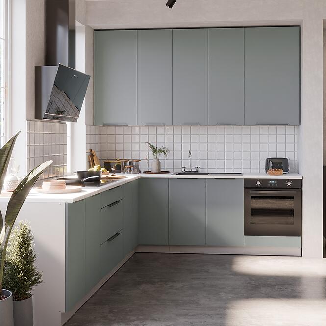 Kuchynská linka Aria SA/WH 260x230 cm bez kuchynskej dosky,2