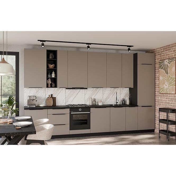 Kuchynská linka Aria TA/BL 390 cm bez kuchynskej dosky,2