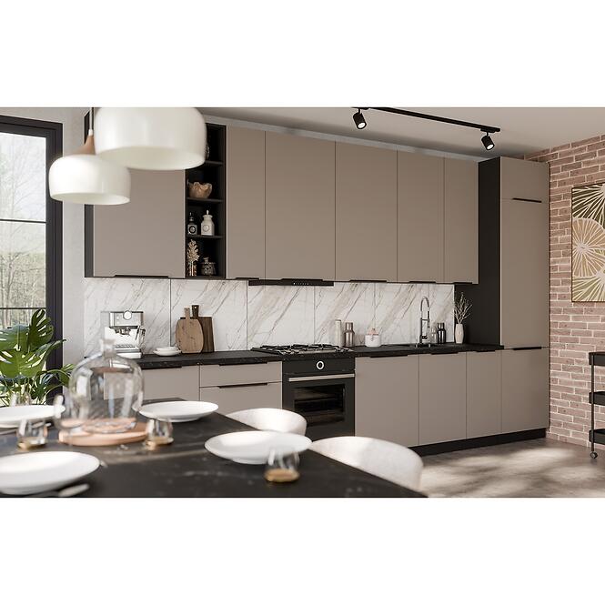 Kuchynská linka Aria TA/BL 390 cm bez kuchynskej dosky,3