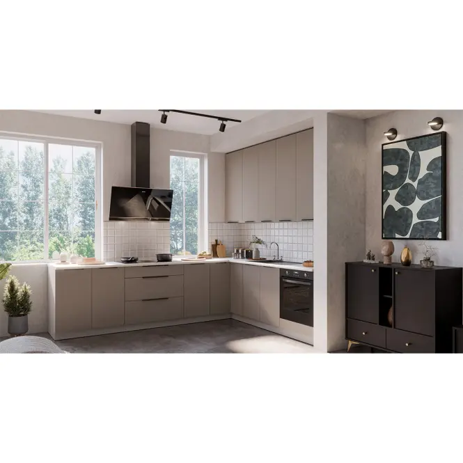Kuchynská linka Aria TA/WH 260x230 cm bez kuchynskej dosky,4