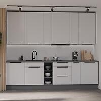 Kuchynská linka Aria WH/ANT 300 cm bez kuchynskej dosky