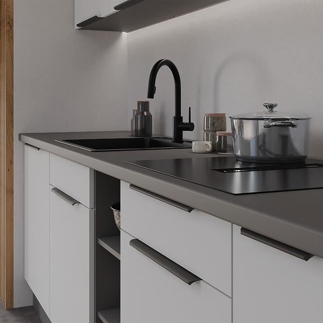 Kuchynská linka Aria WH/ANT 300 cm bez kuchynskej dosky,7