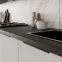 Kuchynská linka Aria WH/BL 390 cm bez kuchynskej dosky,5
