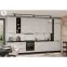 Kuchynská linka Aria WH/BL 390 cm bez kuchynskej dosky,6