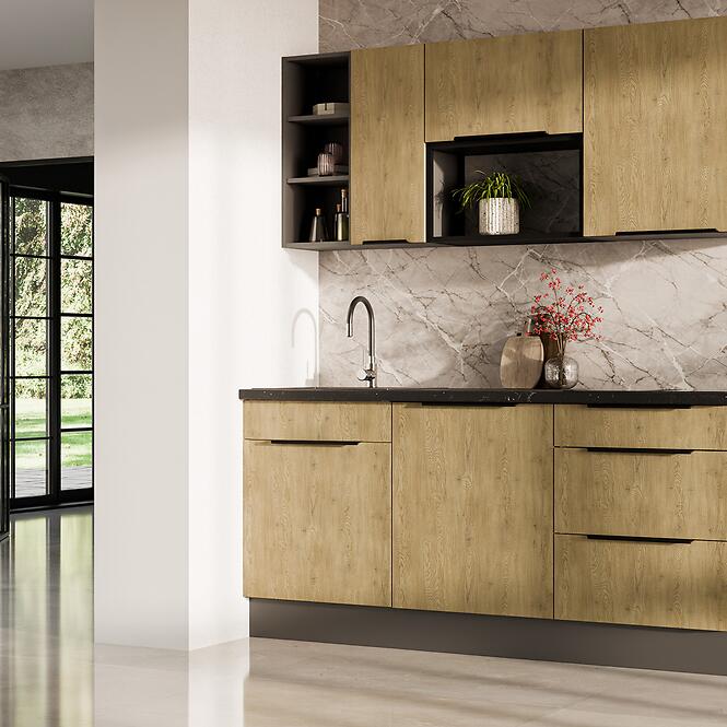 Kuchynská linka Cremona ANT 180 cm bez kuchynskej dosky,2