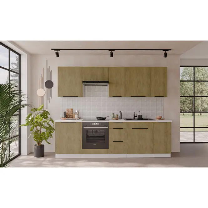 Kuchynská linka Cremona WH 260 cm bez kuchynskej dosky