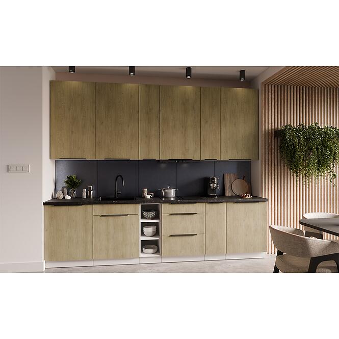 Kuchynská linka Cremona WH 300 cm bez kuchynskej dosky,2