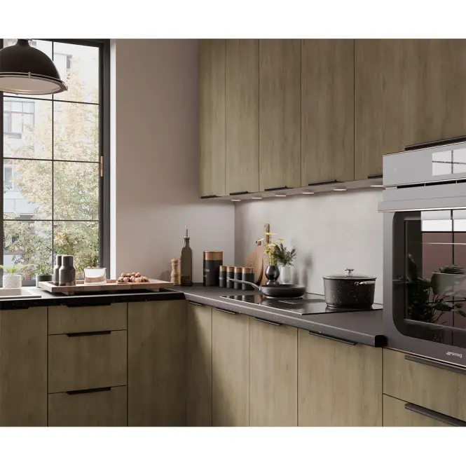 Kuchynská linka Cremona WH 210x290 cm bez kuchynskej dosky