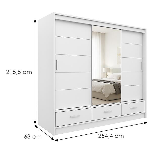 Skriňa Rossa 250 biela