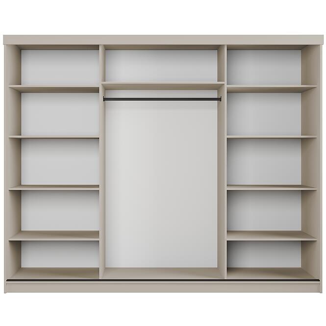 Skriňa Palermo 250 kašmír/zrkadlo