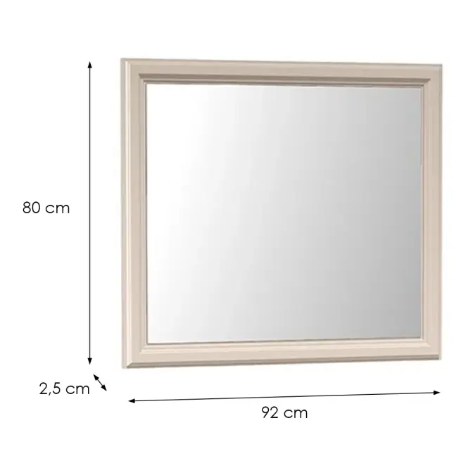 Zrkadlo Windsor W-21  Kašmír/Prírodný Dub,2