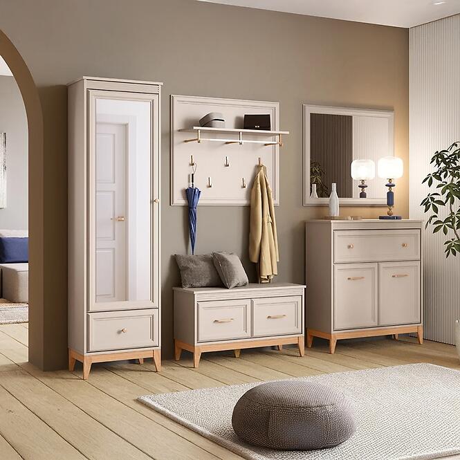 Zrkadlo Windsor W-21  Kašmír/Prírodný Dub,4