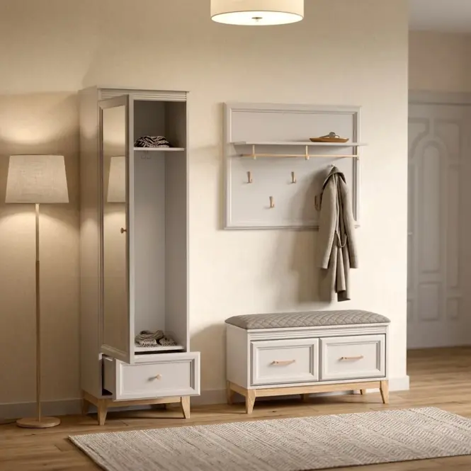 Zrkadlo Windsor W-21  Kašmír/Prírodný Dub